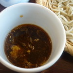 手打ち蕎麦　いよ翁 - 天ざる蕎麦（出汁に薬味を入れて）