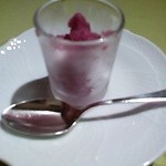 ロゼシャンパンのグラニテ