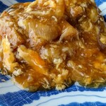 あんかけカツ丼のアップ