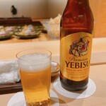 すが弥 - 最初はいつも通り、恵比寿の小瓶でスタート