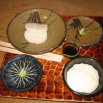 並木藪蕎麦 - 板わさとわさび芋