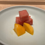 ふふ 熱海 - 千葉産すいかと宮崎産マンゴー