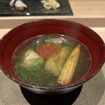 ふふ 熱海 - トマトとヤングコーンのスープ