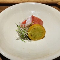 日本料理FUJI - 【写真⑰】金目鯛の低温油蒸し、ズッキーニ