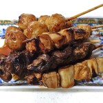 日本一 - 料理写真:３種類の焼鳥（たれ）