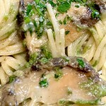 アランチャ - 鮑の肝と生海苔のクリームソース