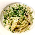 アランチャ - 鮑の肝と生海苔のクリームソース