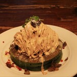 カフェ アクイーユ - モンブランパンケーキ