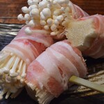 巻き串えのき
