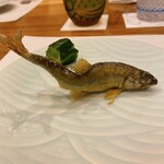 蕎麦割烹  倉田 - 天竜川産 活鮎塩焼き