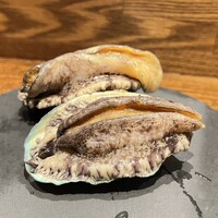 鉄板焼 炭焼 さいとう - 鮑のステーキ