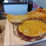 天ぷら定食 まきの 堺鳳店 - ふわっふわのキスと大きなサツマイモ！美味しい！