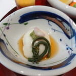 白子豆腐。食感がいいですね