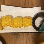 やきとり中山商店 - 揚げとうもろこし