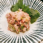 釣りあじ食堂 - 金あじなめろう 800円