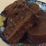 大衆酒場 せんや - どてみそおでん(大根、玉子、厚揚げ豆腐)