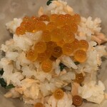 肴町 匙 - 鮭とイクラのご飯