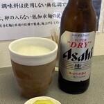 北山龍 - ビール(アサヒスーパードライ)＋お通し