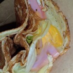 39クレープ - ハムチーズマヨ