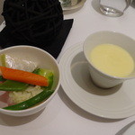 ドミニク・ブシェ トーキョー - 付け野菜とマッシュポテト