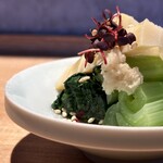 炭焼 おかげさん - 筍と小松菜のおひたし