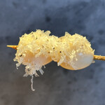 炭焼 おかげさん - 静岡産鶉玉カルボナーラ風