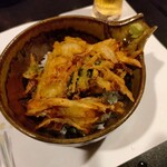 旬彩酒家 美々 - お食事:海老と牛蒡かきあげ丼