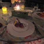 前菜/エビフライ/ローストビーフのアメリカン・ディナーSポーション：4200円 