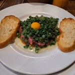 紅葉 - ネギとマグロのたたき