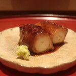 鮨 しみづ - 福岡県志賀島産 蛸の桜煮