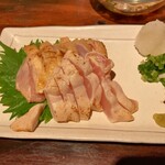 なんばん亭 - 宮崎地鶏のたたき(もも、むね)