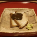 鮨 しみづ - 黒鮑の肝ソース仕立て