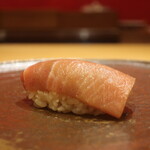 鮨 しみづ - 35日間熟成 宮城県塩釜産中トロ漬け