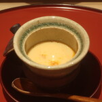 鮨 しみづ - 桜海老の茶碗蒸し