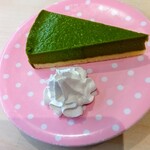 はま寿司 - 期間限定、抹茶のベイクドチーズケーキ