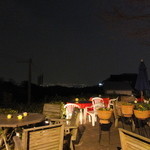 テラス席より神戸の夜景が見えます