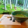 休耕庵 竹の庭の茶席