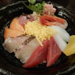 生け簀の甲羅 - そのアップ