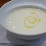 リストランテ野呂 - 新玉葱とジャガイモのスープ