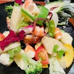 ながほり - ピーチパインと海老のサラダ