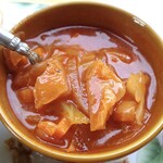 クマカフェ - 「おまかせモーニング」のスープ