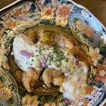 チキン南蛮とお酒。 キラクニ - 料理写真: