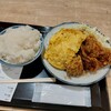 焼鳥のヒナタ - から揚げとだし巻き定食、ライス大盛