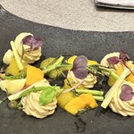 月夕堂 - フォアグラのクリームとフルーツの組み合わせが抜群。