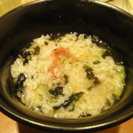 焼肉寿々苑 - 混ぜた後ですが梅茶漬けです