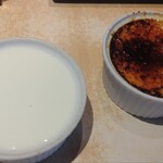 つけ麺 道 - 杏仁豆腐とクリームブリュレ