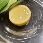 銀座 大石 - 瀬戸内海のレモン 　　レモン果汁に蜂蜜だけ。サッパリとした口直し