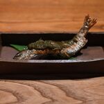 鹿教湯 三水館 - イワナ。木の芽味噌