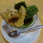 大貫 - ほうじ茶と抹茶のアイス