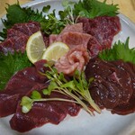 大貫 - 熊本直送馬刺しの盛り合わせ